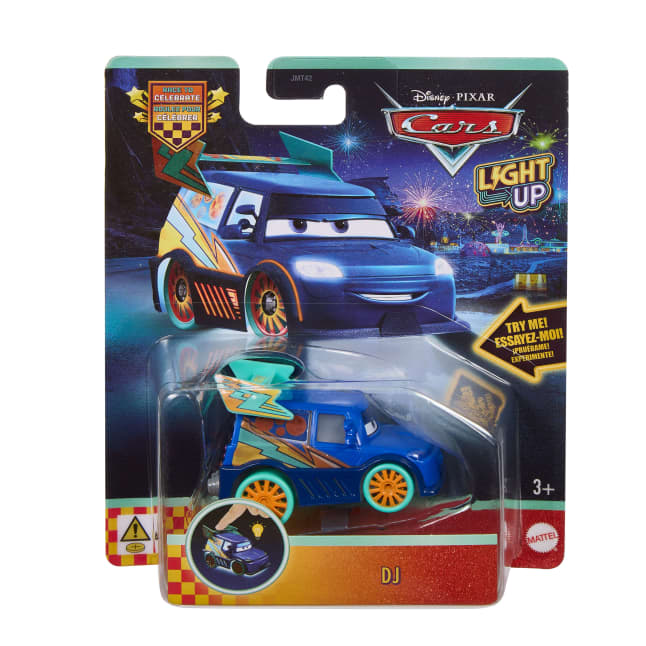 Disney Pixar Cars Spielfahrzeug Im Maßstab 1:55 Mit Bunten Lichtfunktionen (Stile Können Abweichen) - Image 1 of 