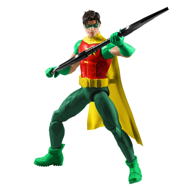 DC Premier Robin Actiefiguur Van 16,5 Cm, Serie 1, Gedetailleerd Ontwerp Met 22 Beweegbare Punten En Cape - Image 1 of 6