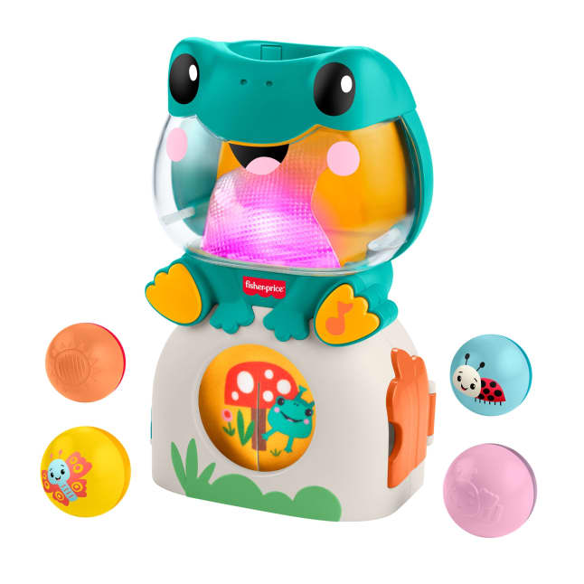 Fisher-Price Lichtgevende En Rollende Kikker, Muzikaal Balspel Voor Baby's En Peuters, 3 Ballen - Image 1 of 6