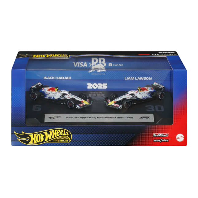 Hot Wheels Premium Visa Cash App Racing Bulls Formula One Team 2-Pack With Lawson & Hadjar Racecars - Imagen 1 de 6