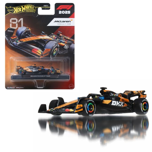 Hot Wheels Formel 1 Premium Die-Cast-Sammelspielzeug-Rennauto Im Maßstab 1:64 (Stile Können Abweichen.) - Image 1 of 6