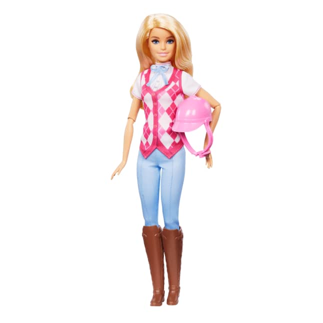 Barbie Mysteries: Das Geheimnisvolle Pferdeabenteuer“ Barbie Malibu“ Puppe Mit Reitkleidung Und Zubehör - Bild 1 von 6