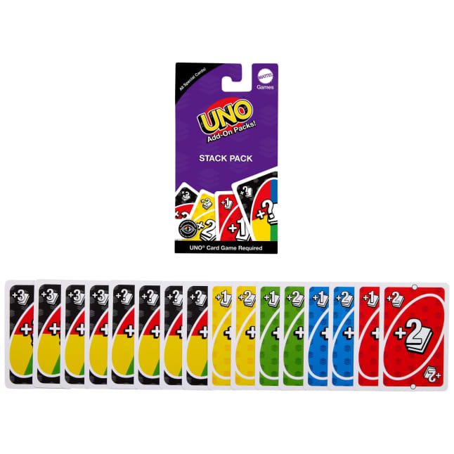 Erweiterungen Für UNO Stapel-Erweiterung Kartenspiel Für Kinder, Familien Und Spieleabende, Reisen, Camping Und Partys - Image 1 of 6
