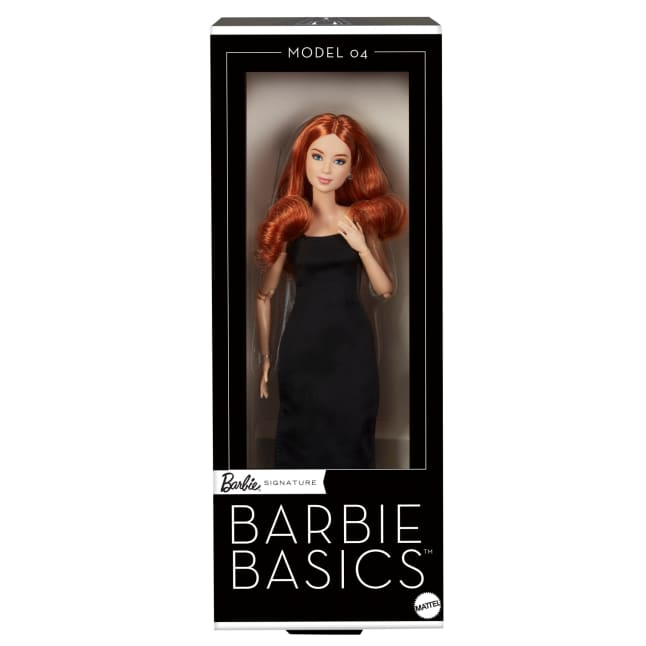 Barbie Basics Koleksiyona Uygun Bebek, Siyah Elbisesi Ve Platform Topuklu Ayakkabılarıyla Kızıl Kıvırcık Saçlı Model 04 - Bild 1 von 6