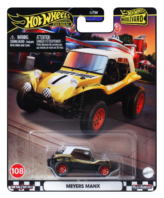 Hot Wheels Boulevard Sortiment Mit Die-Cast-Fahrzeugen Aus Metall Im Maßstab 1:64 Mit Real Riders-Rädern - Image 1 of 