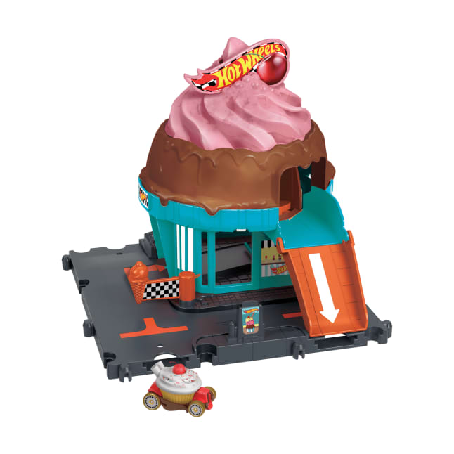 Conjunto De Pista De Hot Wheels City Con 1 Coche Hot Wheels, Conjunto De Juego De Heladería - Image 1 of 6