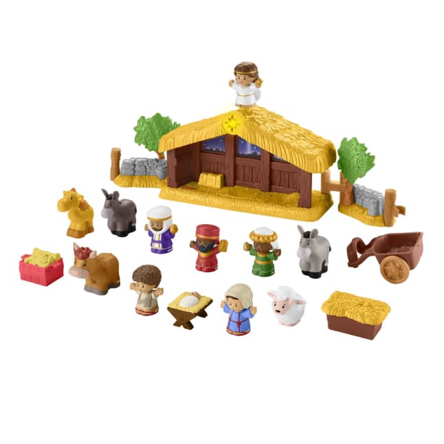 Fisher-Price Little People Playset Presepe Per Bambini AI Primi Passi Con Luce E Musica, 18 Pezzi Gioco - Imagen 1 de 