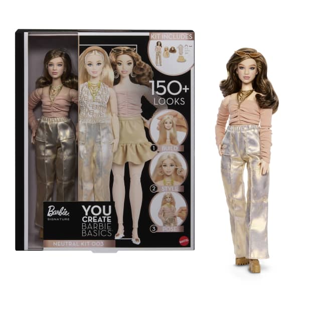 Barbie You Create Barbie Basics Neutral Kit 003, Individuell Gestaltbare Modepuppe Und Universell Passende Kleidung - Image 1 of 6