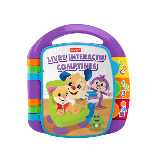 Fisher-Price - Livre Interactif Comptines - Livre Bébé - 6 Mois Et + - Imagen 1 de 4