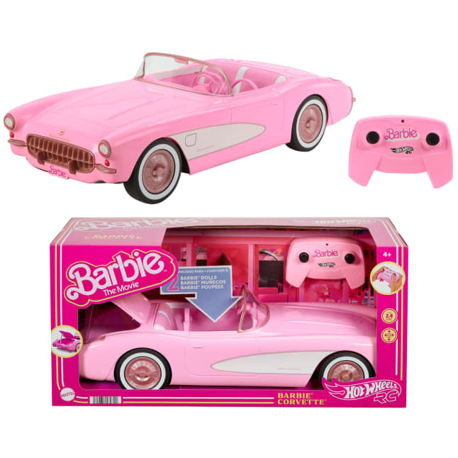 Hot Wheels-Corvette Barbie Radiocommandée-Tirée Du Film Barbie - Image 1 of 6