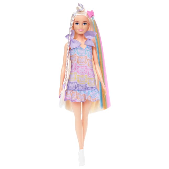 Barbie Fun & Fancy Pop En Accessoires, Blonde Modepop Met Extra Lang Haar En 2 Looks - Imagen 1 de 6