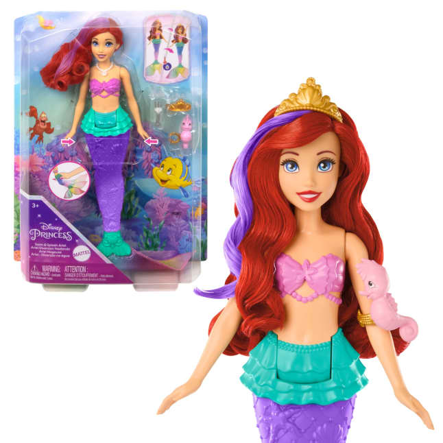 Disney Princess Ariel Bambola Sirena Che Nuota - Image 1 of 6
