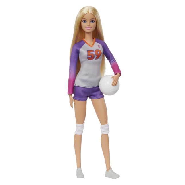 Barbie-Métiers-Poupée Barbie Articulée Joueuse De Volleyball - Image 1 of 6