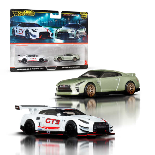 Hot Wheels Premium Car Culture Nissan Gt-R 2-Pack 1:64 Scale Toy Cars For Adult Collectors - Image 1 of 6