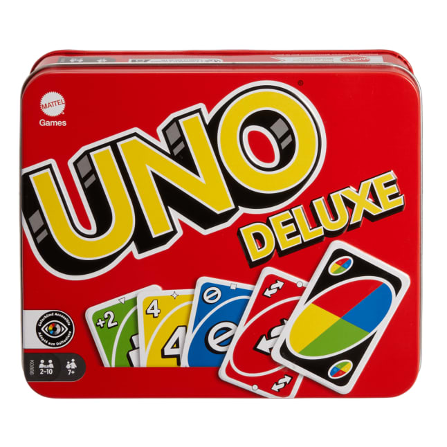 Mattel Games - UNO Deluxe - Jeu De Cartes Famille - 7 Ans Et + - Image 1 of 6