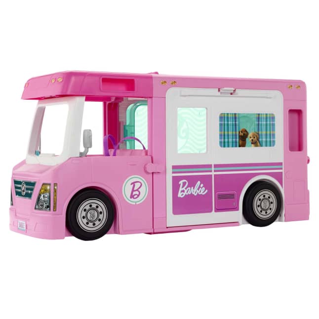 Vehículo DreamCamper 3 en 1 de Barbie y accesorios - Imagen 1 de 7