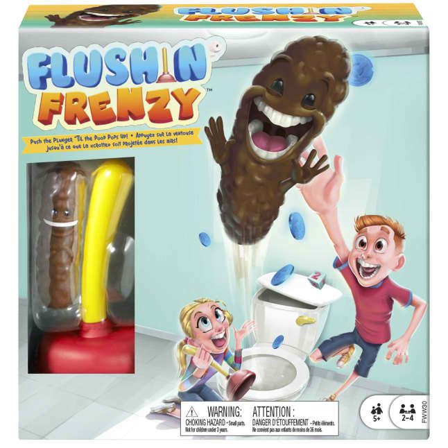 Flushin' Frenzy Kids Game, Toilet Launches Poop For Silly Fun On Game Night And At Parties - Image 1 of 7