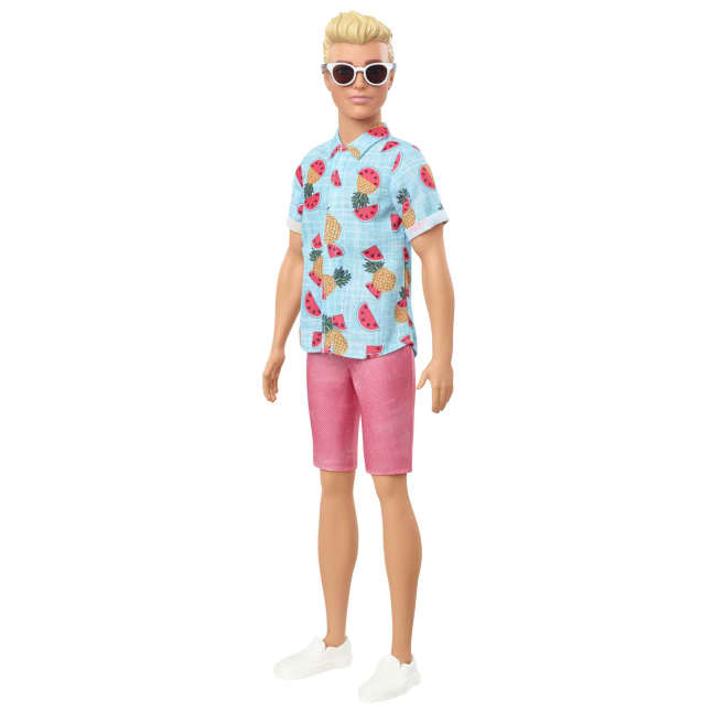 Barbie Ken Fashionistas Puppe Im Shirt Mit Früchteprint, Anziehpuppe - Imagen 1 de 6