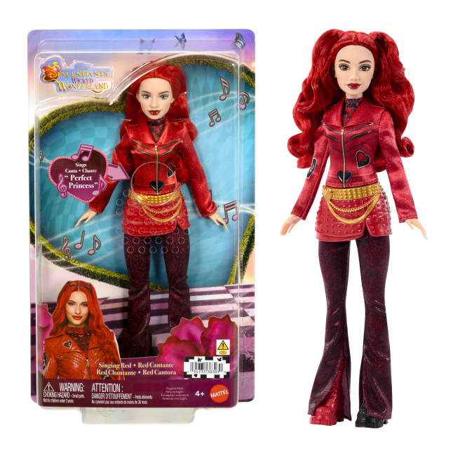 Disney Descendants: Wicked Wonderland Singing Red Doll in Signature Look, Sings “Perfect Princess” - Imagen 1 de 