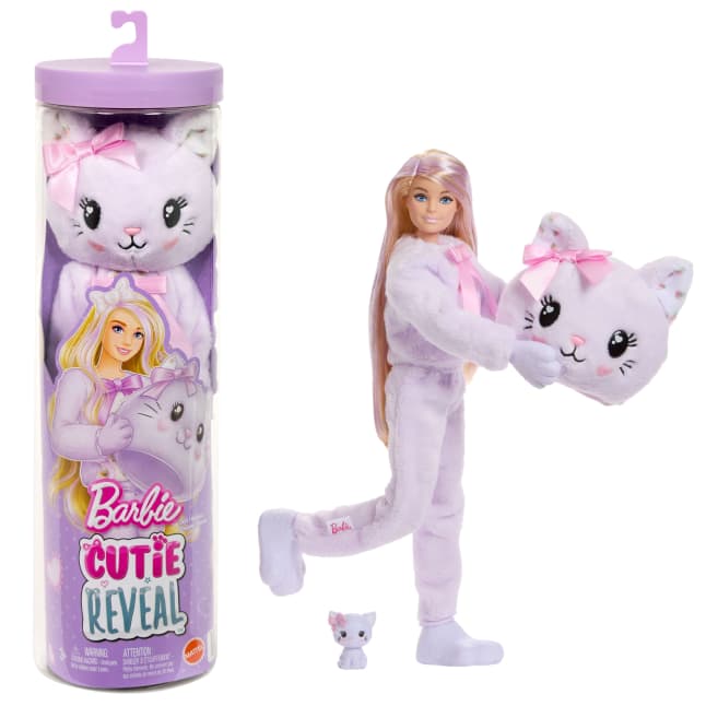 Barbie Cutie Reveal Boneca Gatinho Roxo - Imagen 1 de 6