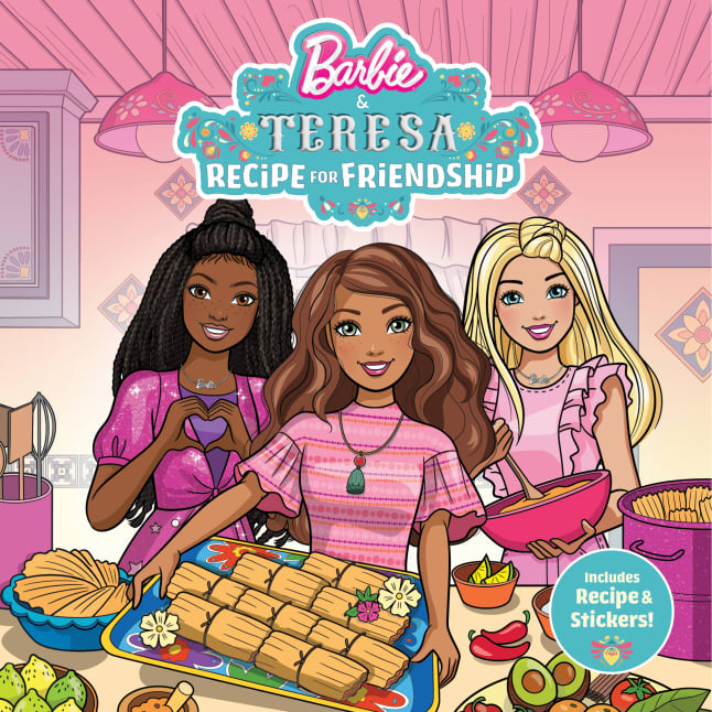 Barbie And Teresea: Recipe For Friendship Paperback Book For Kids With 2 Sticker Sheets - Image 1 of 4