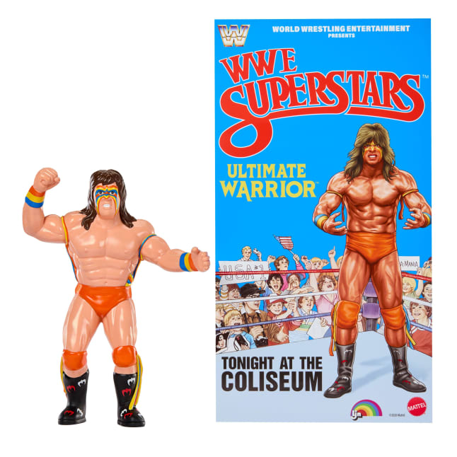 Ljn WWE Superstars Ultimate Warrior Action Figure, 1980s Retro 8-Inch Collectible Toy - Image 1 of 6