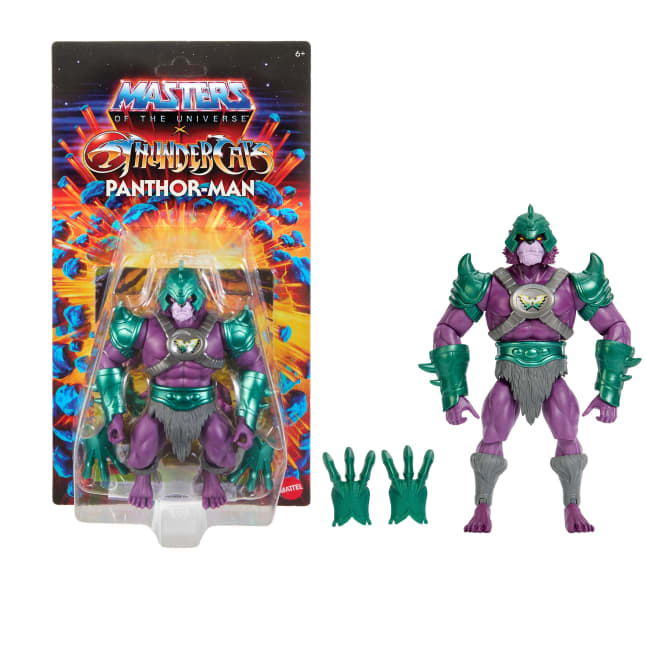 Masters Of The Universe Origins & Thundercats Panthor Man Action Figure, 1980s Crossover Toy - Image 1 of 6