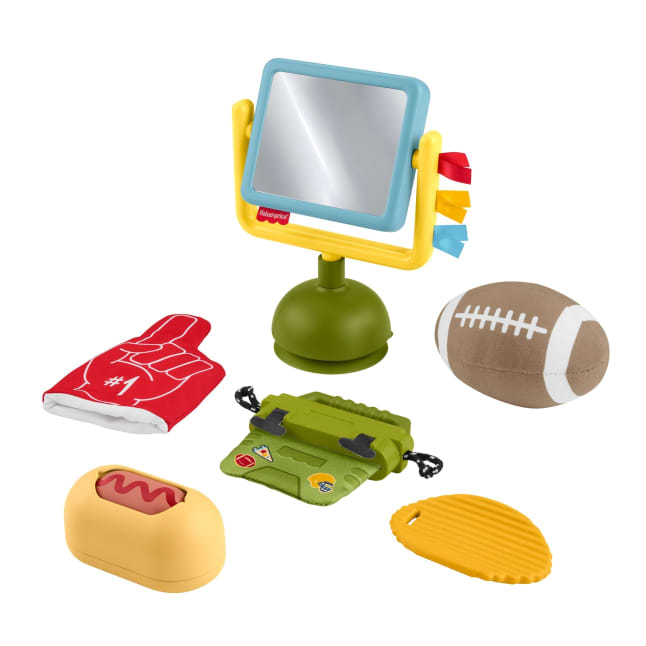 Fisher-Price Mini Me Moments Tiny Tailgater Set, 6-Piece Baby Sensory Activity Toys - Image 1 of 6