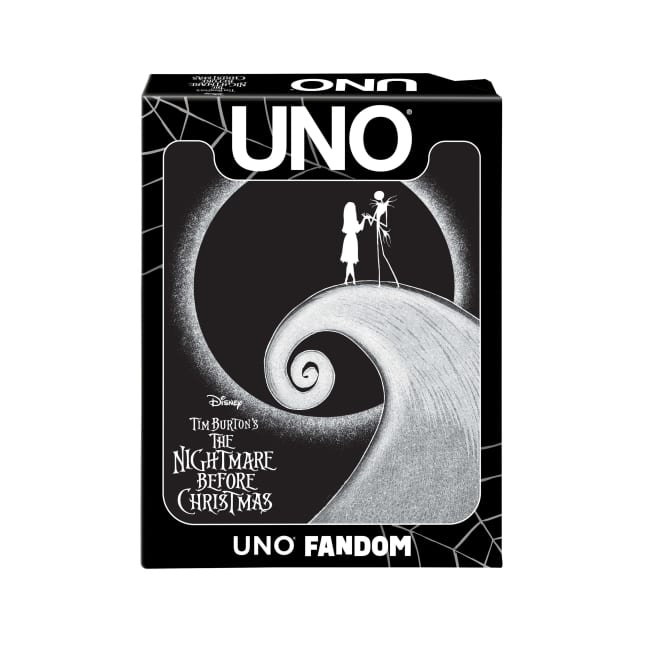 UNO Fandom Tim Burton's The Nightmare Before Christmas Card Game, Collectible Deck For Fans & Collectors - Imagen 1 de 
