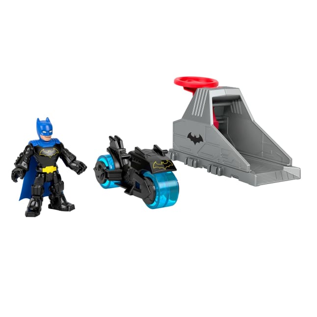 Imaginext DC Super Friends Launcher Set With 3-Inch Batman Action Figure, Toy Vehicle & Housing Unit - Imagem 1 de 6