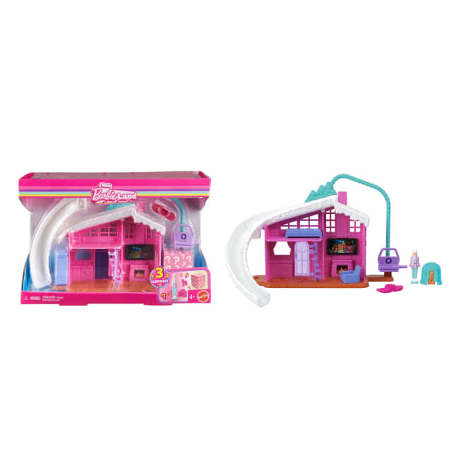 Barbie Mini Barbie Land Doll & House Set, 1.5-Inch Doll, Furniture & Accessories - Imagen 1 de 5