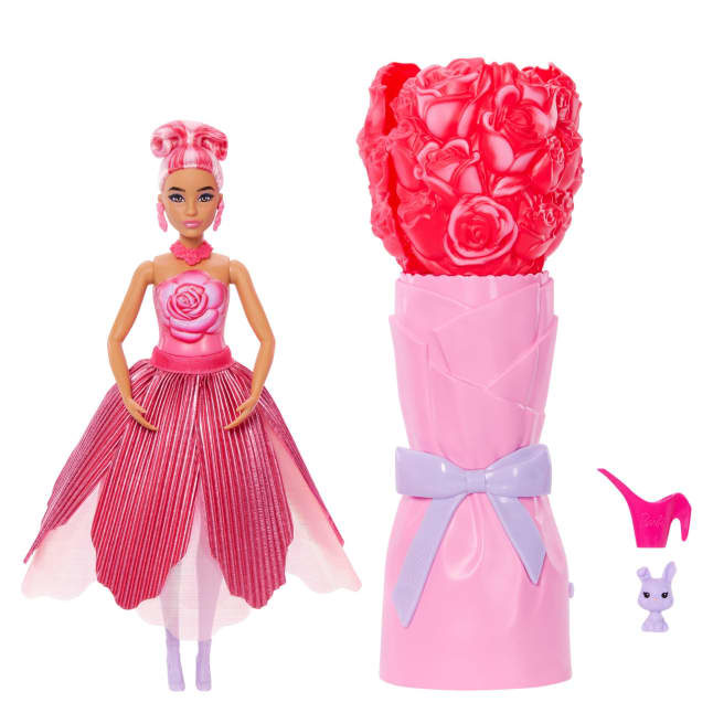 Barbie Reveal Muñeca Reveal Flores Rosa Roja - Imagen 1 de 6