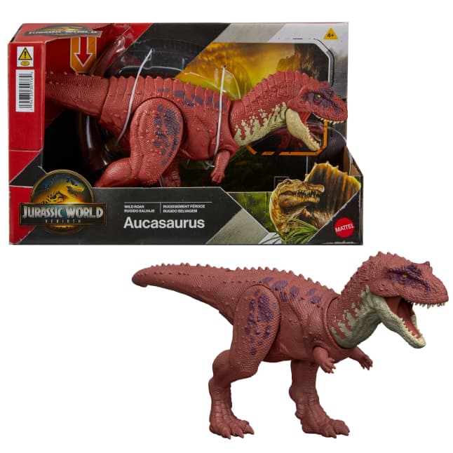 Jurassic World Dinossauro de Brinquedo Rebirth Rugido Selvagem Aucasaurus - Imagen 1 de 6