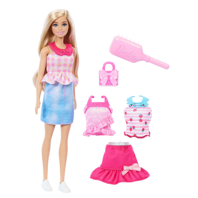 Barbie Easy To Dress Barbie Doll Featuring Easy To Dress, Snap On Fashions, Fashion Dolls With Brushable Blonde Hair - Imagen 1 de 6