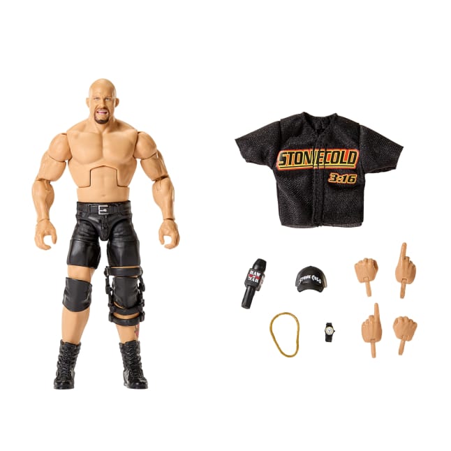 WWE Elite “Stone Cold” Steve Austin Action Figure, Series #122, 6-inch Collectible With Accessories - Image 1 of 6