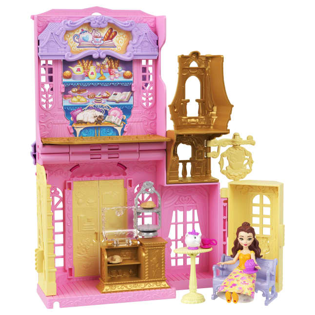 Disney Princess Belle Tea Shop Small Doll Playset With Friend, Furniture & Accessories - Image 1 of 6