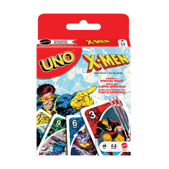 UNO X-Men Card Game For Kids, Adults & Family Nights With Marvel Comics Inspired Deck For 2 – 10 Players - Image 1 of 6