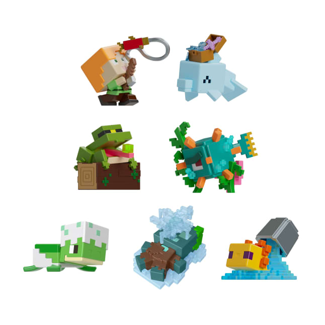 Minecraft Mini Mode Aquatic Explorations Multipack With 7 Mini Figures, 1.5-Inch Collectible Set - Image 1 of 6