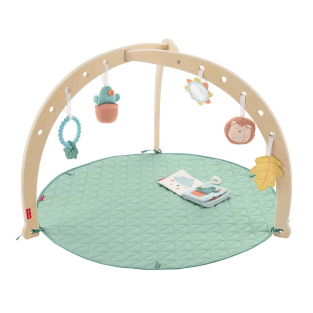 Fisher-Price – Tapis D’Activités de Luxe en Bois, Jouets de Développ. - Imagem 1 de 6