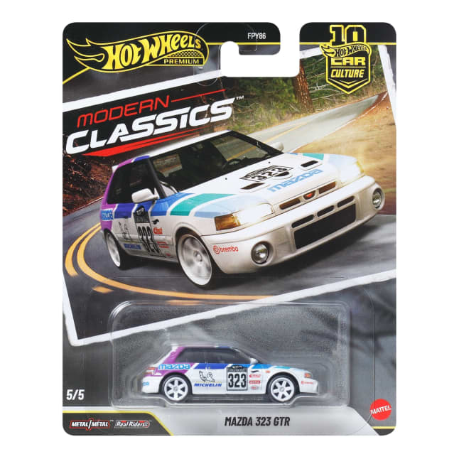 Hot Wheels Car Culture Premium 1:64 Scale Die-Cast Toy Mazda 323 Gtr, Modern Classics - Image 1 of 6