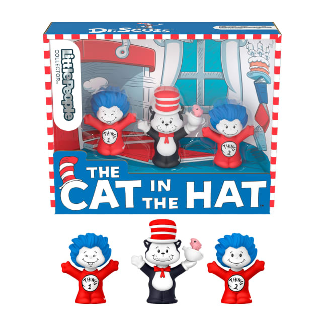 Little People Collector Dr. Seuss The Cat in The Hat Special Edition Set For Fans, 3 Figures - Imagen 1 de 6