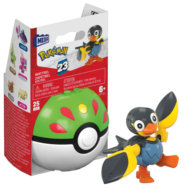MEGA Pokémon Juguete de Construcción Pokébola Coleccionable Wattrel - Image 1 of 6