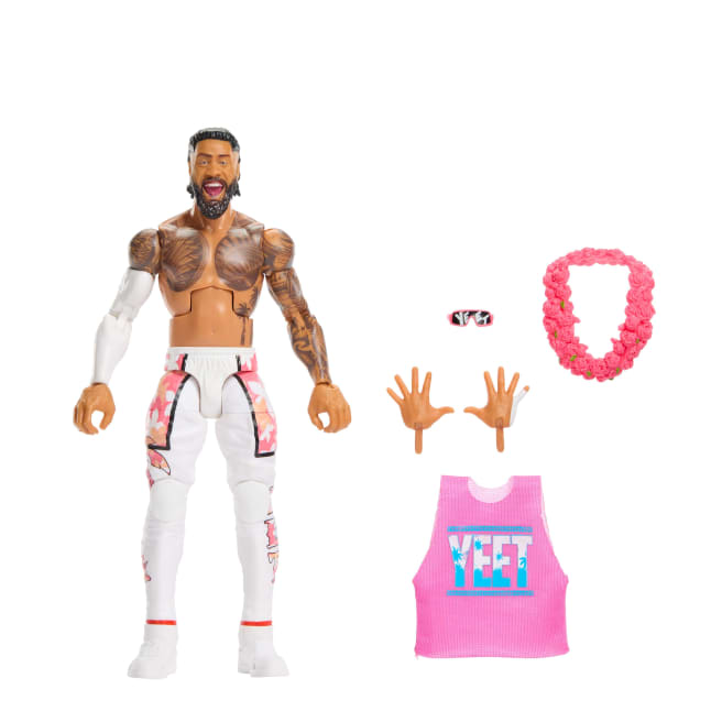 WWE Elite Jey Uso Action Figure, Series #124 Set, 6-inch Collectible With Articulation & Accessories - Image 1 of 6