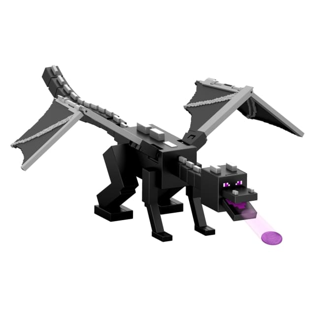 Minecraft Dragon's Breath Attack Ender Dragon Action Figure With 10 Discs, 20-inch Wingspan - Image 1 of 5