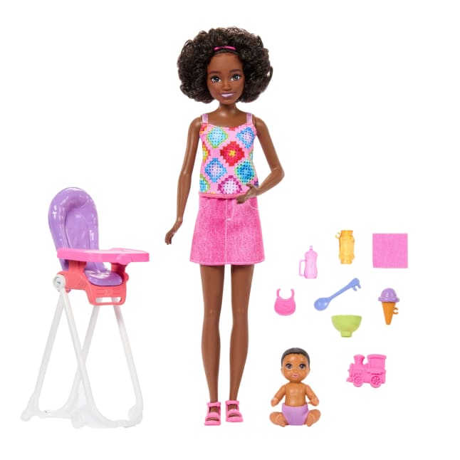 Barbie Skipper Babysitters inc. Playset With Skipper Doll, Toddler Doll, High Chair & 8 Accessories - Image 1 of 6