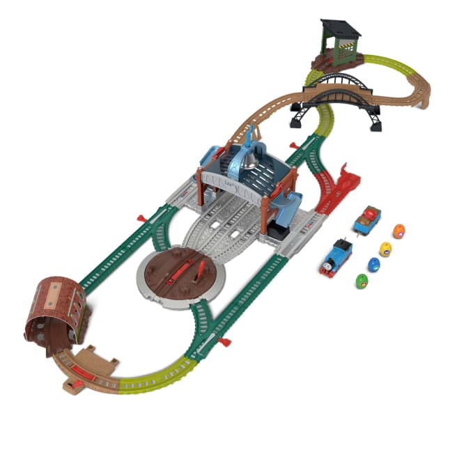 Thomas & Friends Load & Launch Barrel Delivery Set By Fisher-Price & Classic Motorized Toy Train - Image 1 of 6