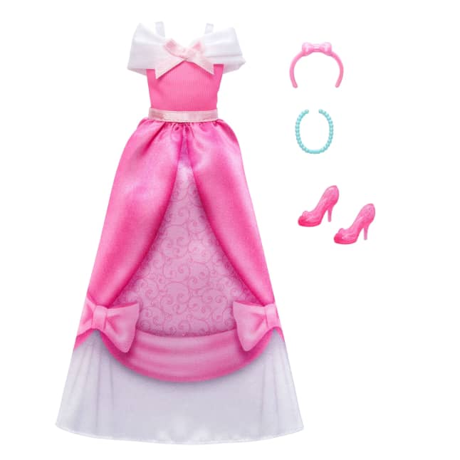 Disney Princess Enchanted Stories Cinderella Clothing, Pink Fashion & Accessories, Inspired By Movie - Imagem 1 de 6