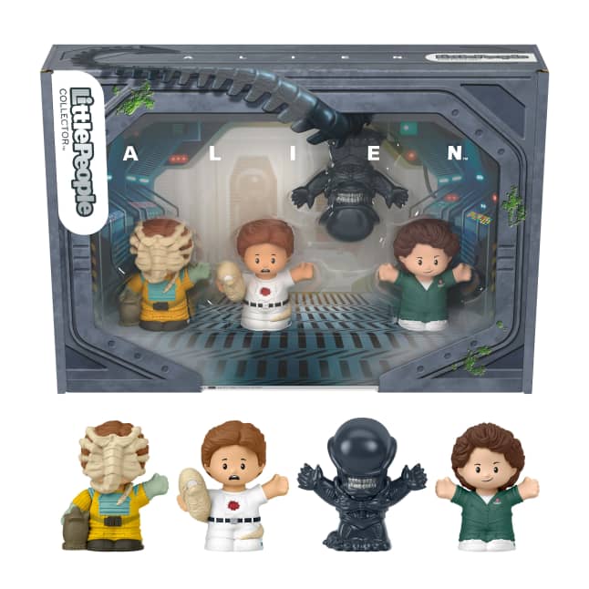 Little People Collector Alien Movie Special Edition Set For Sci-Fi Fans, 4 Figures - Imagen 1 de 6