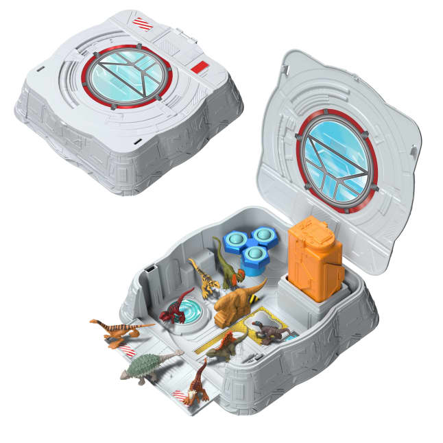 Jurassic World Distortus Rex Lab Sensory Playset With 8 Mini Figures, Fidget Features in Case - Image 1 of 6
