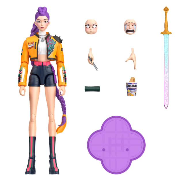 Kpop Demon Hunters Huntr/X Rumi 6-Inch Action Figure With Accessories & Swappable Faces & Hands - Image 1 of 